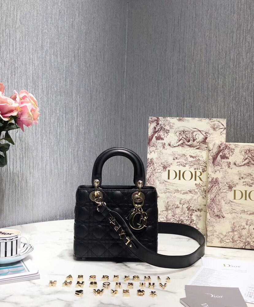 Christian Dior Lady Dior My Abcdior Bag Black